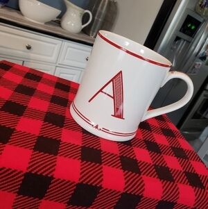 Sur La Table "A" Initial Coffee Mug